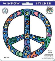  Peace Sign Outside Window Sticker  Deadhead Hippie   Car Decal - $5.99