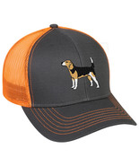 Cap Hat Caps Charcoal With Orange Mesh Hunter Hunt Rabbit Hound Dog Beag... - $12.99