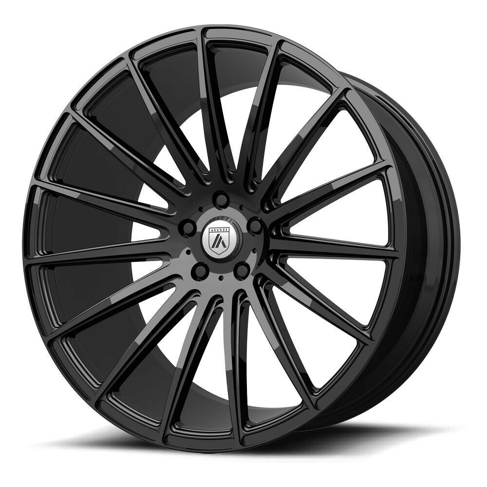 22x9 Asanti Black Abl 14 Polaris 5x115 15 Gloss Black Wheels Rims Set4