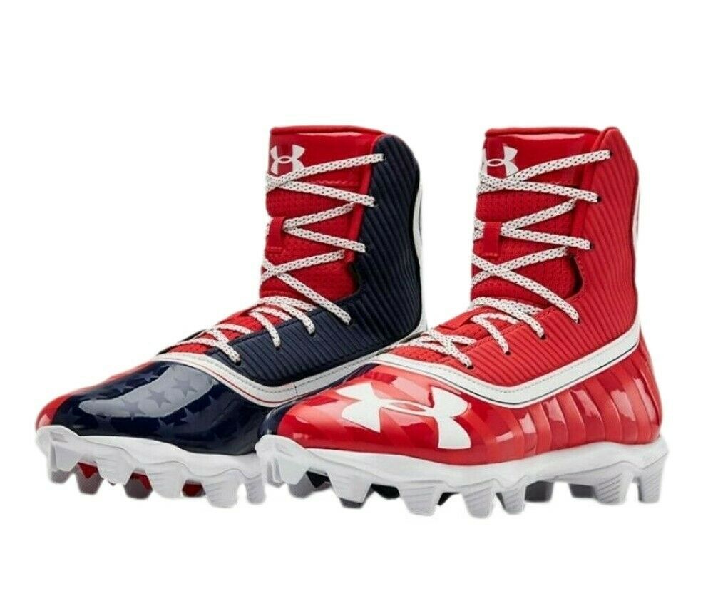 UNDER ARMOUR UA Highlight RM Jr. Football Cleats High-Top Youth Size 4, 4.5 or 6