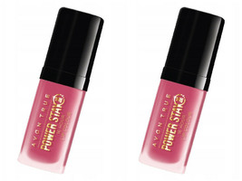 2 x AVON True Power Stay 16h Lip Colour Lipstick Relentless Rose New Boxed - $29.99
