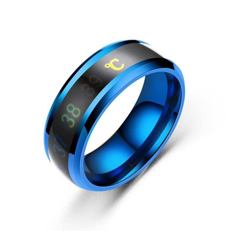 Modern Trend Hot Selling Temperature Rings Cheap Sale Titanium Steel Men And Wom