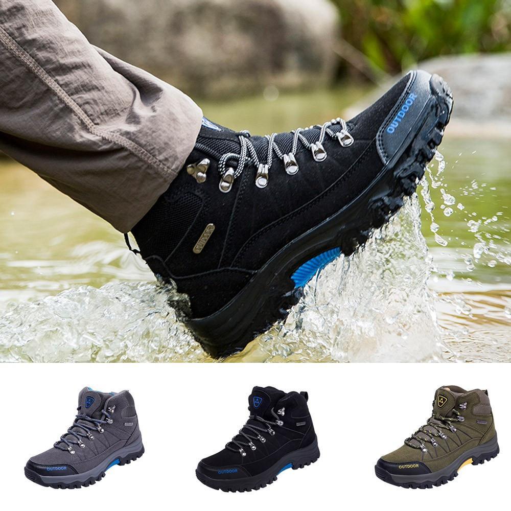 Men Outdoor Shoes Casual Lace-up Comfortable Running Mountaineering ...