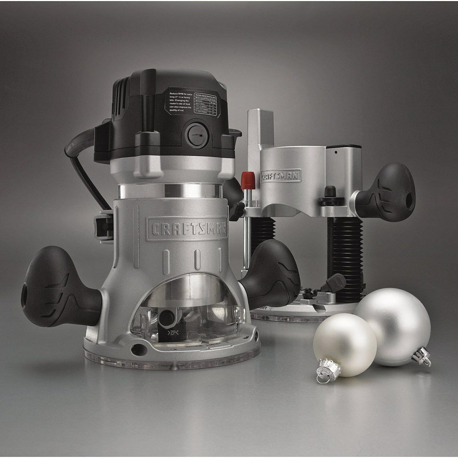 Craftsman 12 Amp 2 HP Fixed and Plunge Base Router with Soft Start