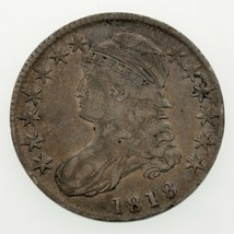 1818 Capped Bust Half Dollar in Very Fine Condition, Strong Details - $197.99