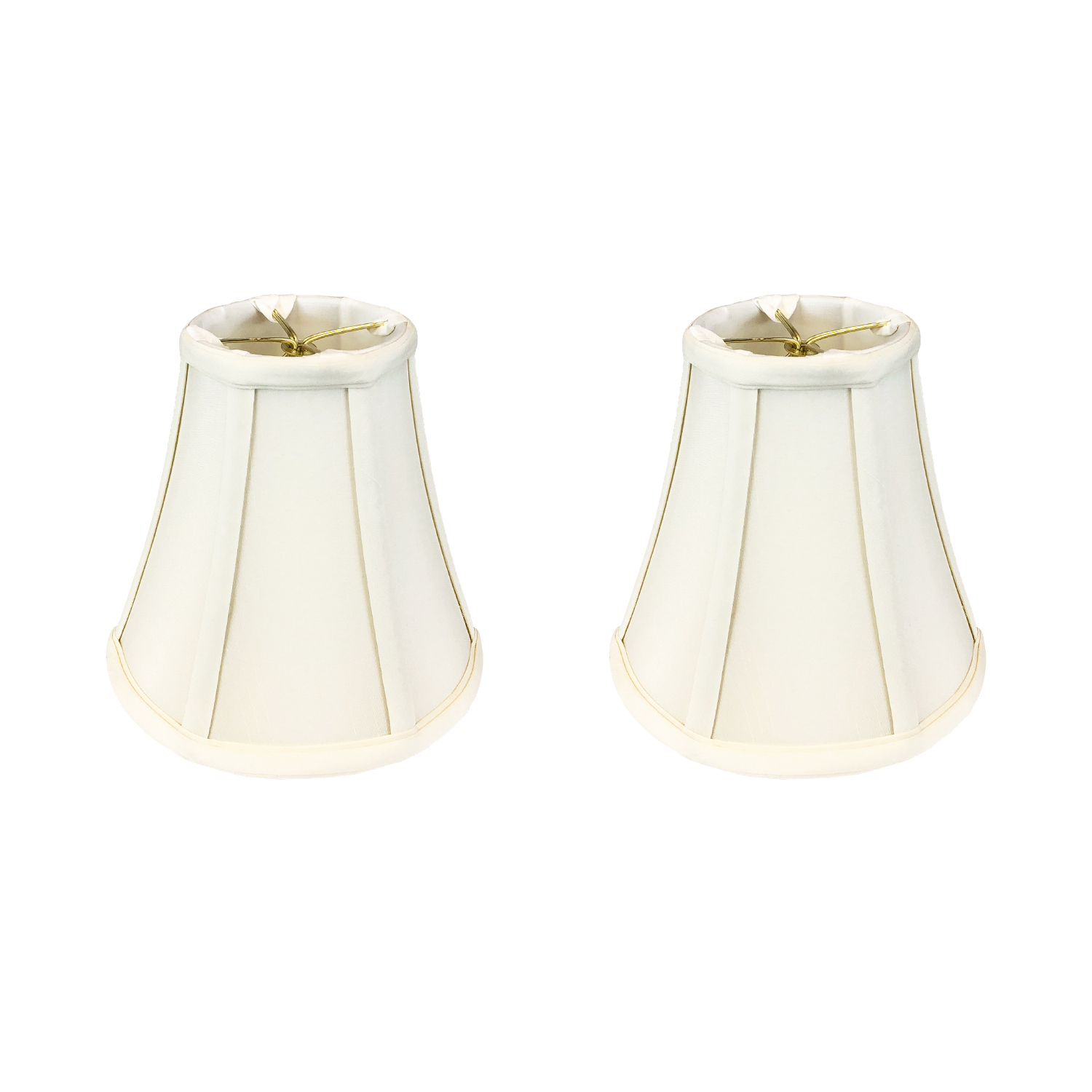 Royal Designs True Bell Basic Lamp Shade, Eggshell, 3.75 x 7 x 6.75, Set of 2