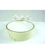 Vintage 1998 Ceramic Kitty Cats -  Trinket Dish - food bowl - Display - $25.23