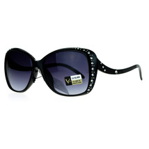 Womens Rhinestone Sunglasses Rectangular Frame Luxury Fashion UV 400 - $10.95