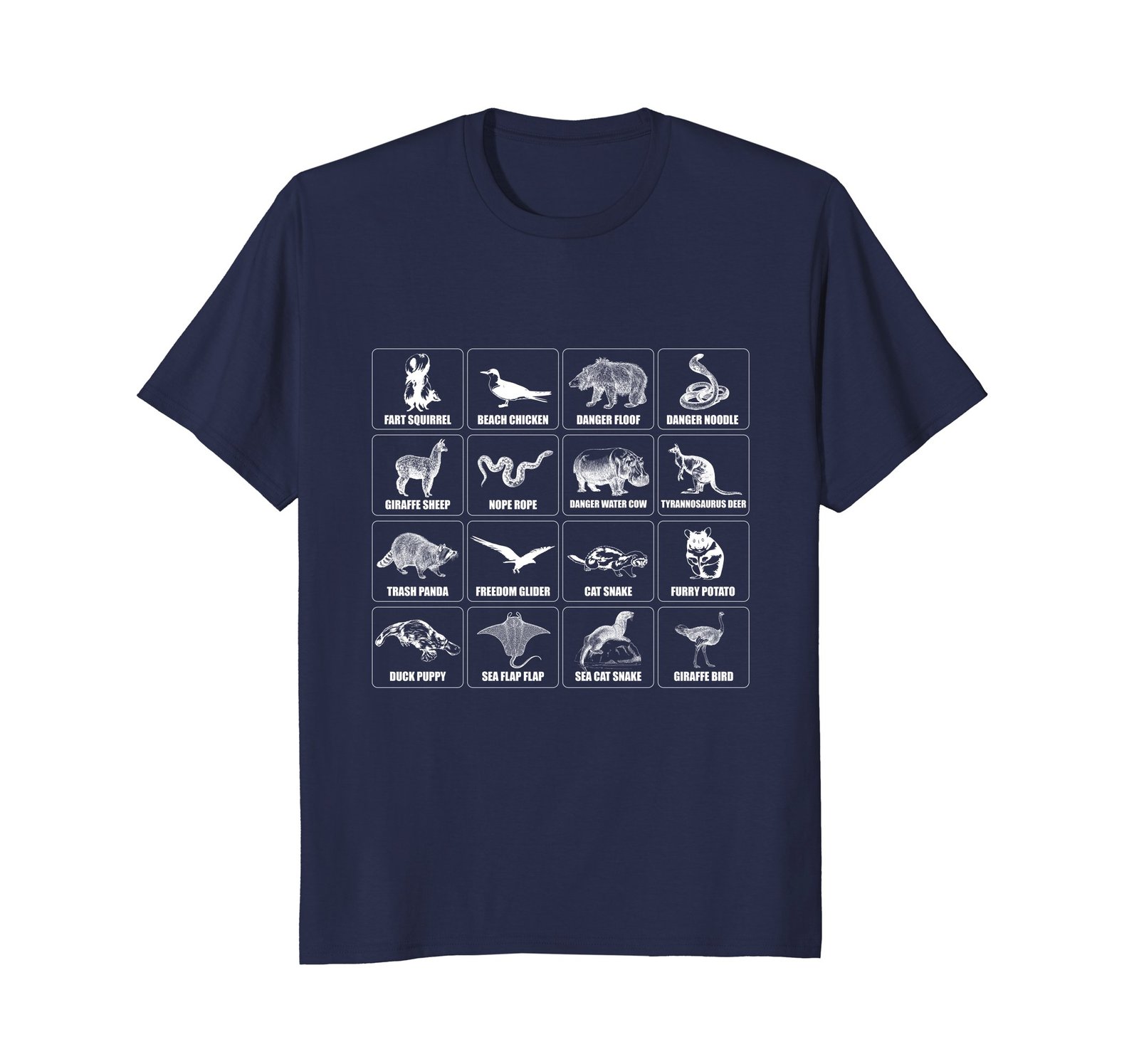 Internet Meme Animals Shirt Funny Animal Names Of The World - T-Shirts