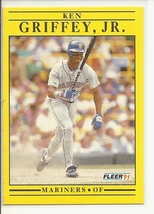 (SC-383) 1991 Fleer Baseball Card #450: Ken Griffey Jr. - $1.00