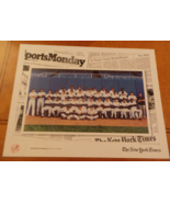 New York Times 1978 NY Yankees Championship Team photo NF - $10.00
