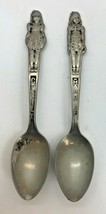 Lot 2 Vintage Dion Quintuplets Quint Spoons Cecile Marie Carlton Silverp... - $19.80