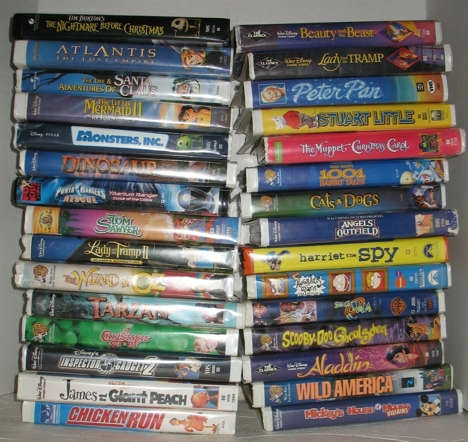 Lot of 30 Childrens Kids Family Movies VHS Tapes Disney ++ Free ...