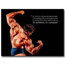Arnold Schwarzenegger Bodybuilding Canvas And Poster, Canvas Prints, Can... - $49.99