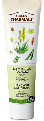 Green Pharmacy Aloe Vera Hand Nail Cream Moisturizing Smoothing Softening 100ml