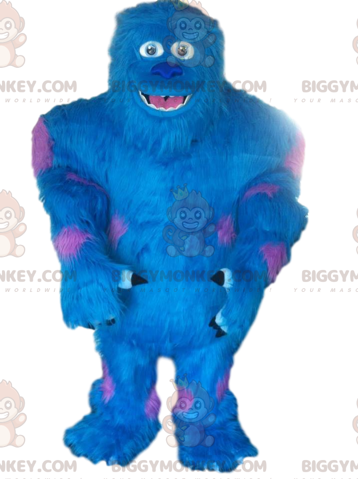 BIGGYMONKEY™ mascot costume of Sulli, the blue monster from Monsters