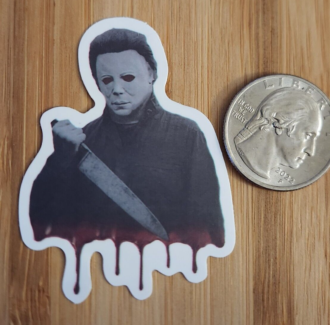 MICHAEL MYERS STICKER Horror Movie Halloween Sticker Michael Myers ...