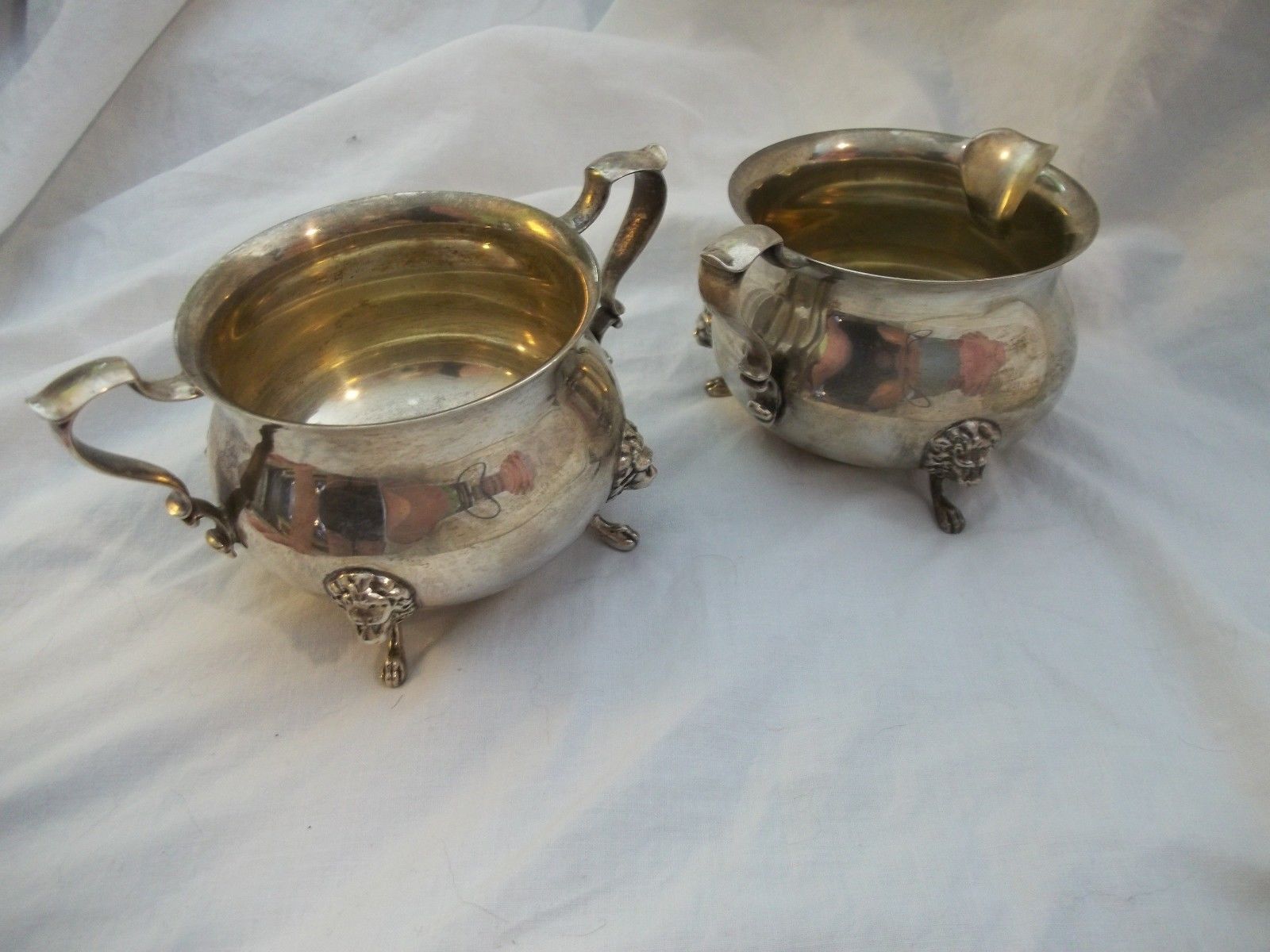Vintage Sterling Silver by Poole 33 Cream & Sugar Bowl 304