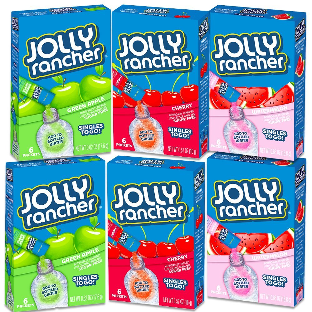 Jolly Rancher Singles To Go Drink Mix Variety Set 36 Singles Packs