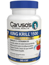 Carusos Natural Health King Krill 1500mg 60 Capsules - $110.50