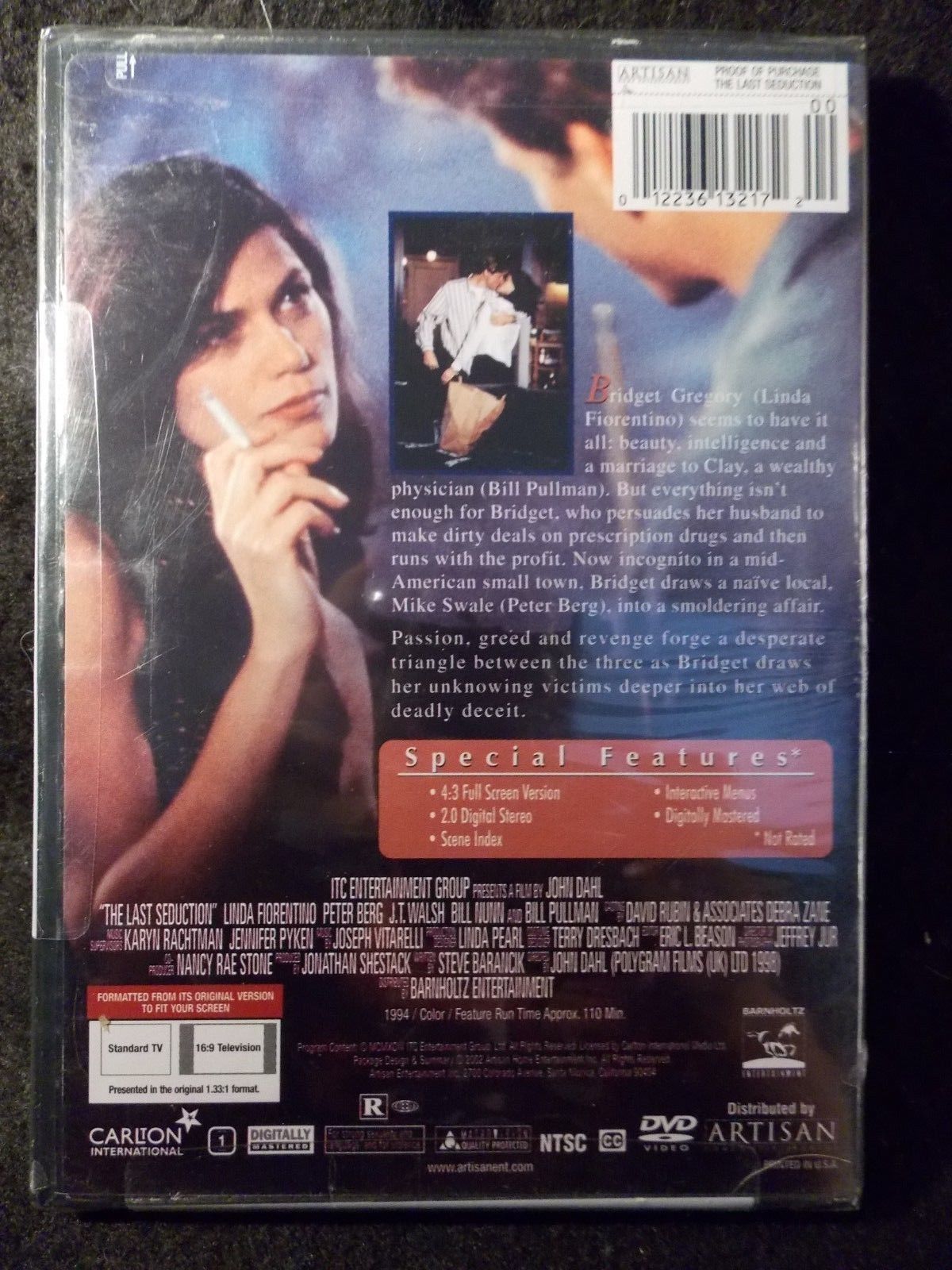 The Last Seduction (DVD, 2002) Linda Fiorentino/Bill Pullman BRAND NEW ...