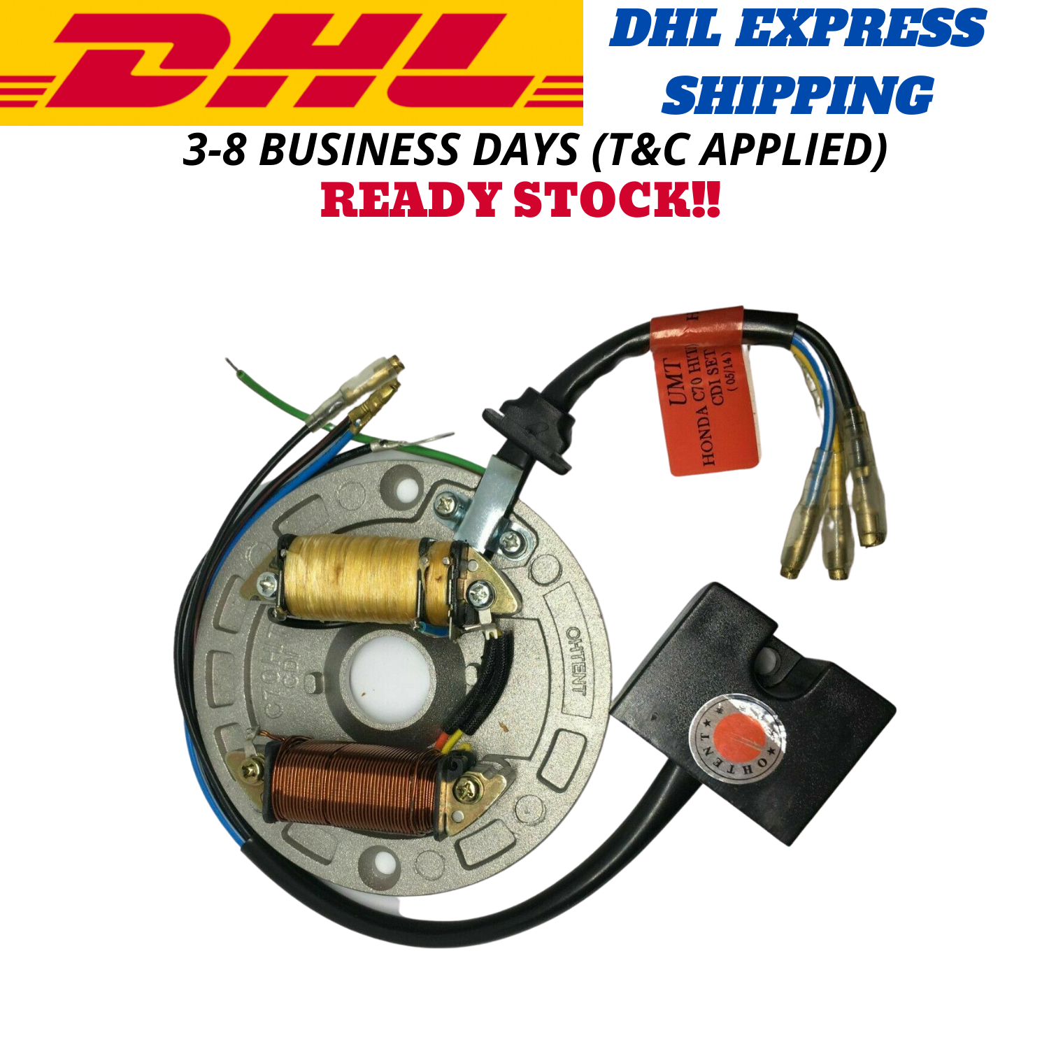 Honda C70 ATC70 CDI Lighting Conversion Kit [Hitachi Flywheel] NEW SET