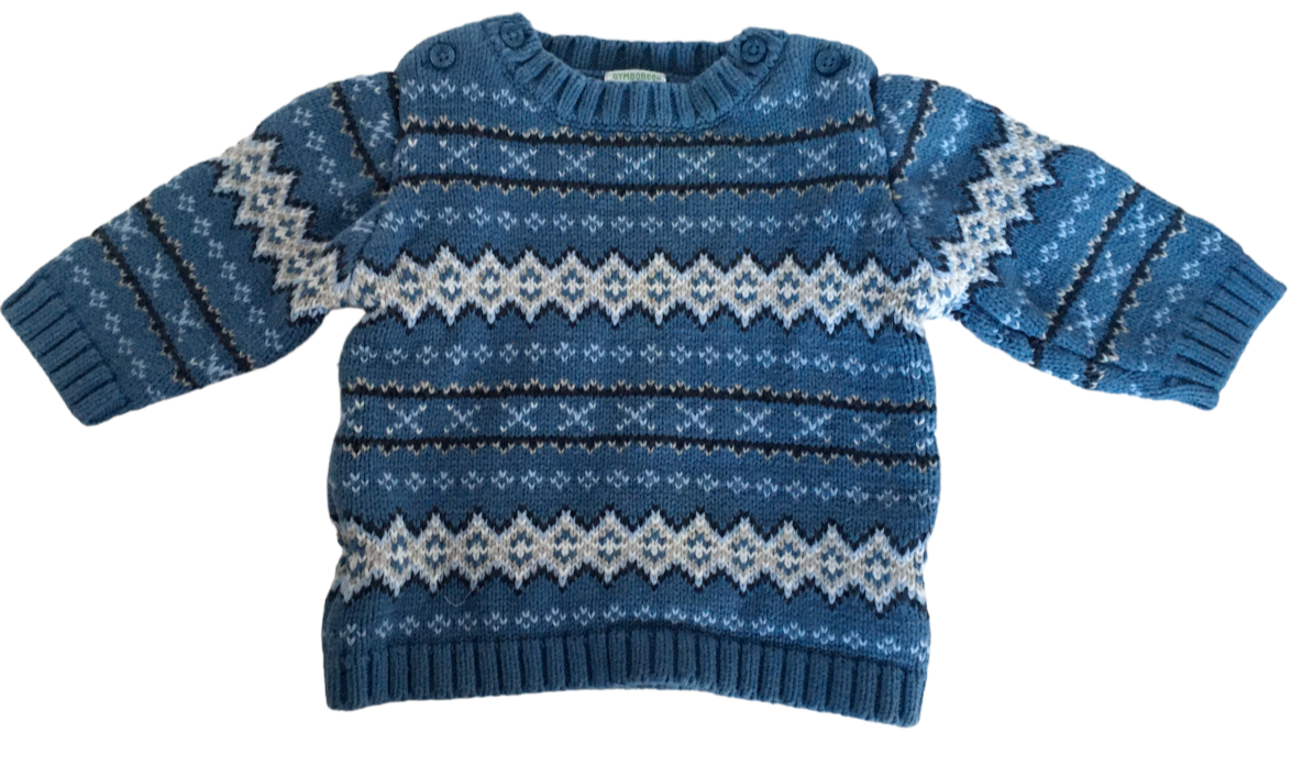 Gymboree Nordic Sweater Baby Boys 3-6M Holiday Magic Winter Layette Warm Knit - $17.99