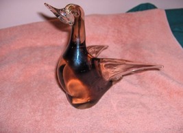 Gorgeous Vintage Murano Glass Duck Signed - $74.25