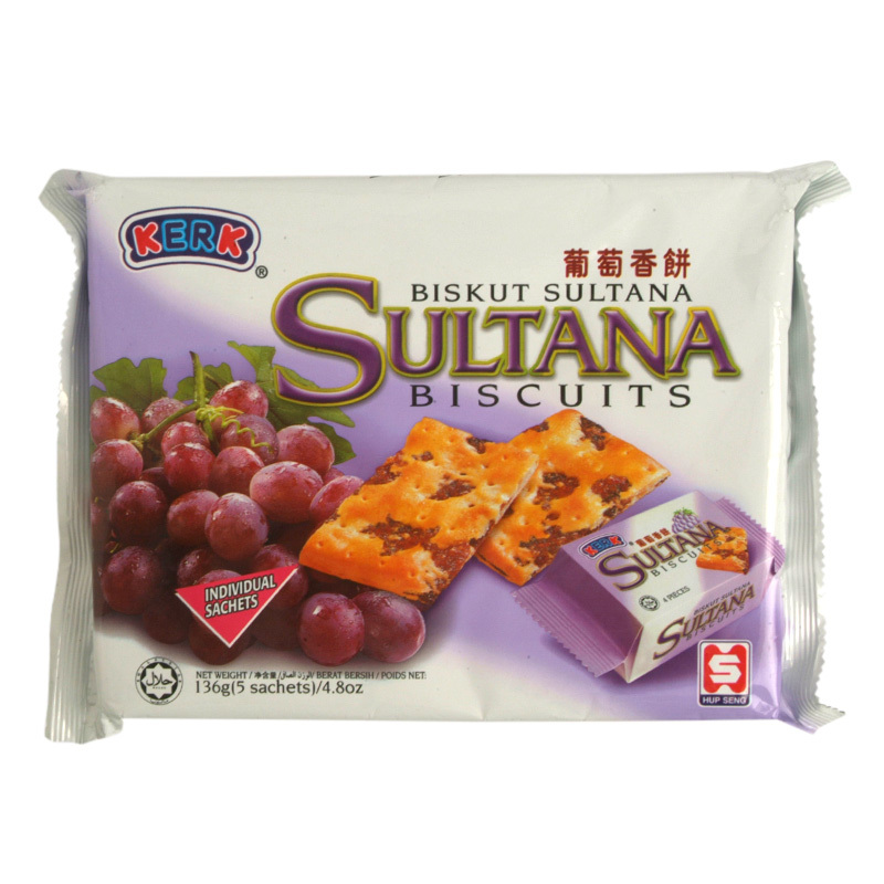 Sultana Kerk Biscuits Raisin 136g.(Pack of 3) Cookies & Biscotti
