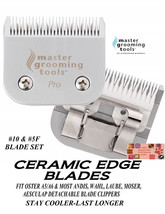 Pro Edge Ceramic 10&5F(5FC)Blade*Fit Oster A6 A5,Andis Agc,Wahl KM5 KM10 Clipper - $64.99