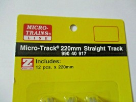 Micro-Trains Micro-Track # 99040917 220mm Straight Track, 12 Pieces, Z-Scale image 2