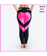 Love Heart Bottom Ladies High Waist Skin Tight Stretch Yoga Workout Legg... - $43.95