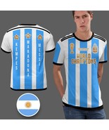 Argentina World Champions 3 Stars FIFA World Cup T-Shirt Legends  - $24.99+