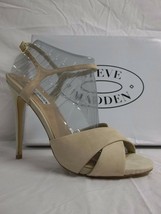 Steve Madden Size 10 M Make Mee Natural Leather Open Toe Heels New Women... - $46.93