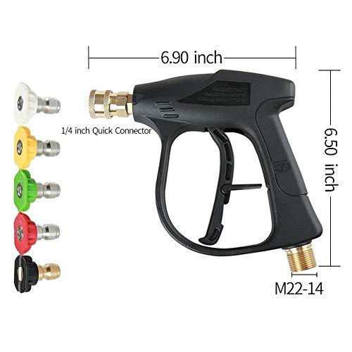 Sooprinse High Pressure Washer Gun3000 Psi Max With 5 Color Quick