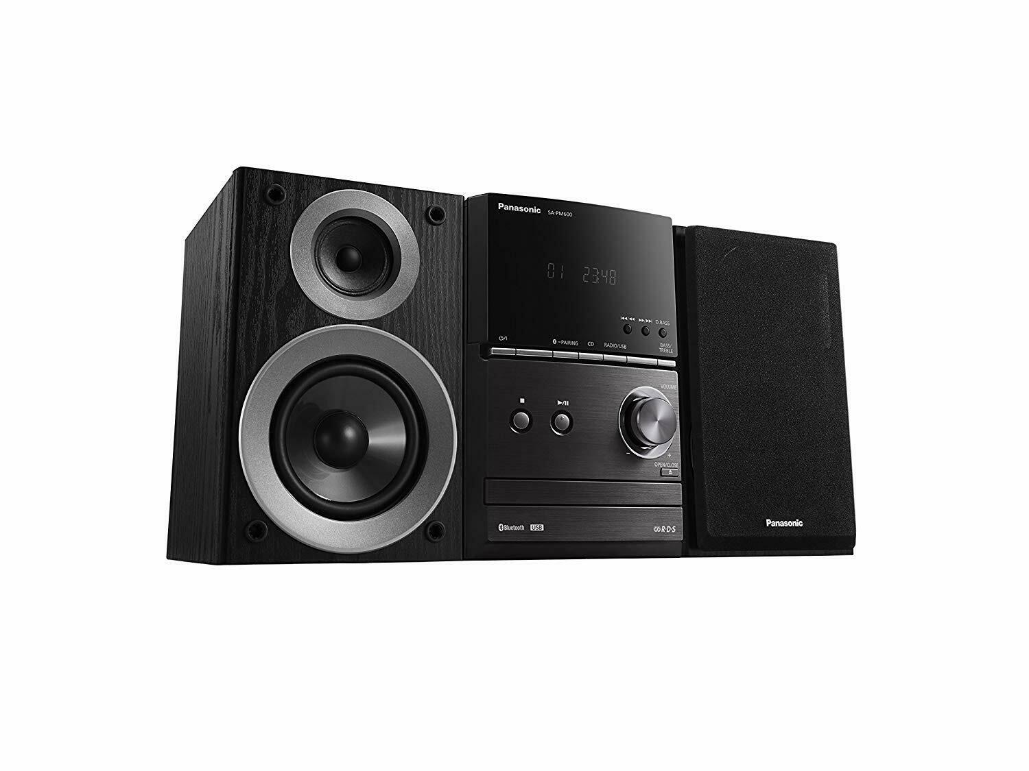 Panasonic SC-PM600 Micro System (40W, Speakers Bass Reflex