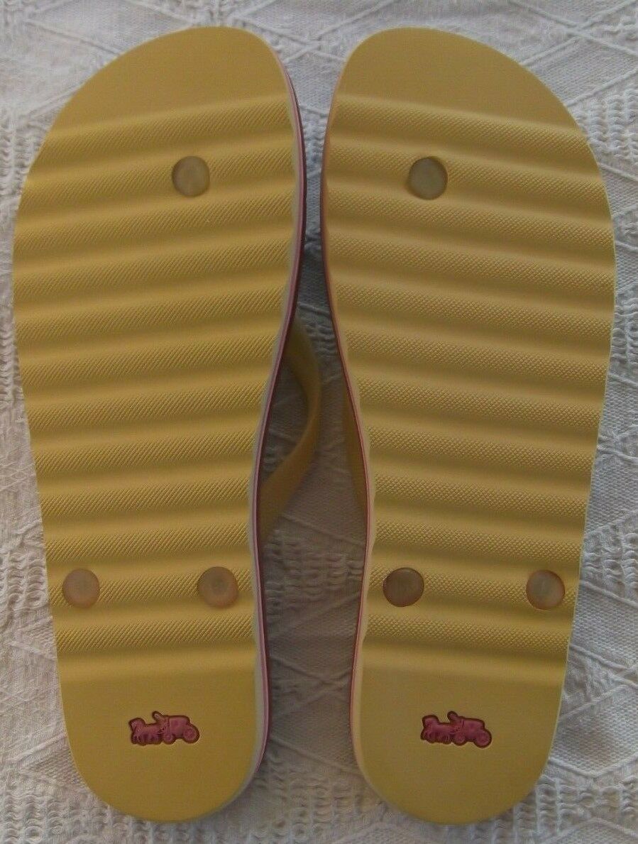 coach minnie mouse flip flops
