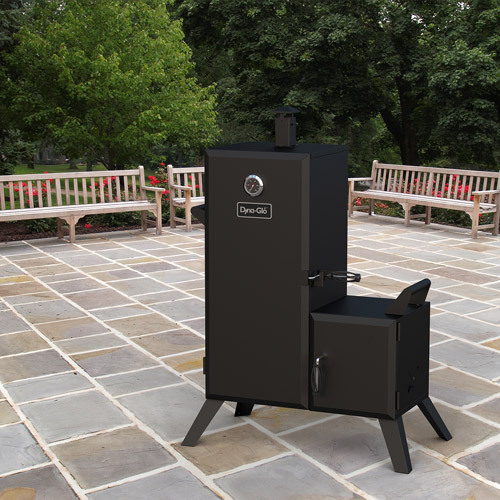 Vertical Offset Charcoal Smoker Wood Cooking Meat Smoking Barbecues
