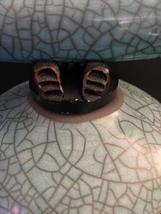 Matthew Lovein Wish Keeper Ceramic Sculpture Jade Crackle Teal Pottery 11x9" image 8