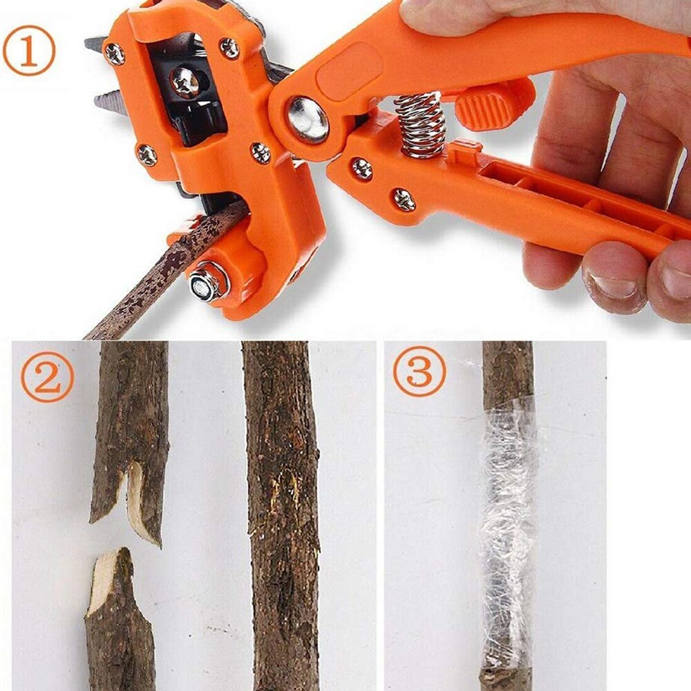 Orange color Grafting machine Garden Tools with 3 Blades Tree Grafting