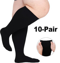 10Pairs 3X-Large Plus Size Compression Socks For 18-24Inch Wide Calf, 15... - $84.76