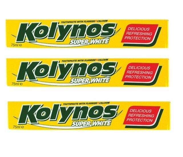 Kolynos Old Classic SUPER WHITE Toothpaste Rerfeshing PROTECTION 75ml