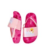 Baby Shark Sandals for Girls Size 5/6 7/8 or 9/10 Glitter Slides for Summer - $18.95
