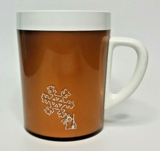 Vintage West Bend Thermo-Serv Copper 4 Seasons Insulated Mug Cup Retro Z4 - £7.36 GBP