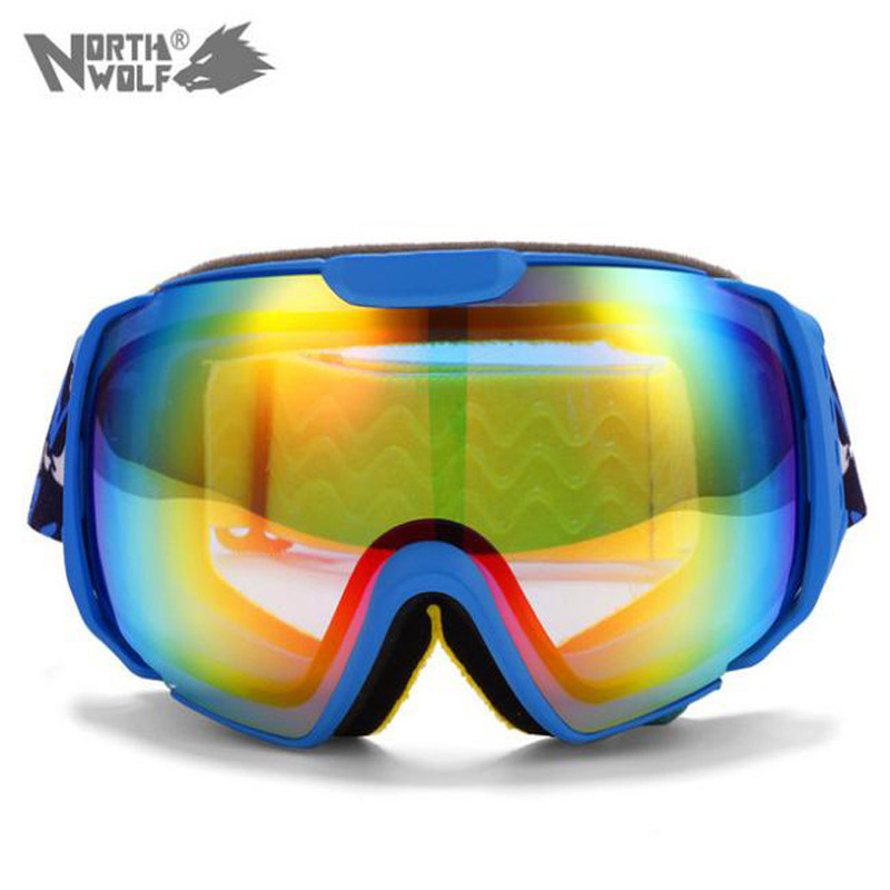 Ski Goggles Double Lens UV400 Anti-Fog Big Spherical Professional