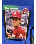 Alex Madrid # 604 1989 Donruss Baseball Card Error - $500.00