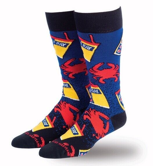 Old Bay Crabs and Cans Dress Socks - NEW FAST FREE SHIP