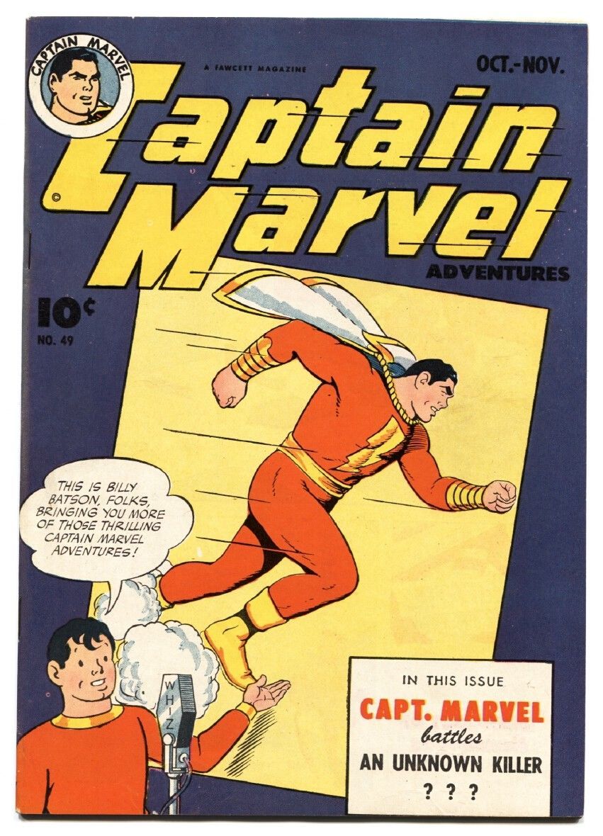 Captain Marvel Ibis Golden Age G//VG Whiz Comics #69 1945 Spy Smasher