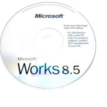 Dell Microsoft Works 8.5 2005 Disc Only Office Program Suite - w/ Tracking ID  - $7.91