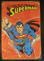 Superman Comics Wall Metal Sign plate Home decor 11.75" x 7.8" image 1